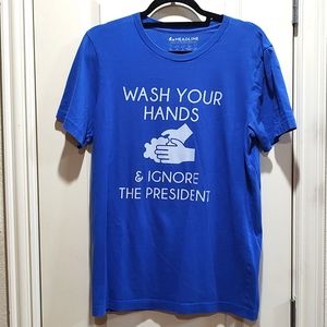 Vintage 90s t-shirt blue mens size medium